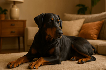 Chien : Photos prix d'un Dobermann malade