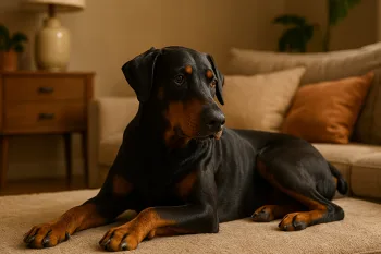 Chien : Photos prix d'un Dobermann malade