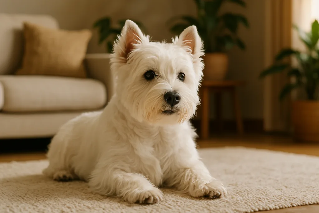 Chien : Photos prix d'un West Highland White Terrier malade