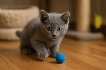 Chaton : Photos d'un Bleu Russe