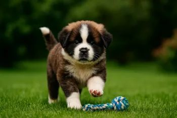Chiot : Photos d'un Saint-Bernard