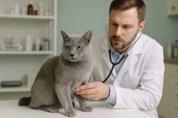 Chat : Photos prix d'un Bleu Russe malade