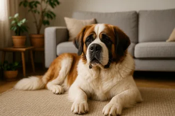 Chien : Photos prix d'un Saint-Bernard malade