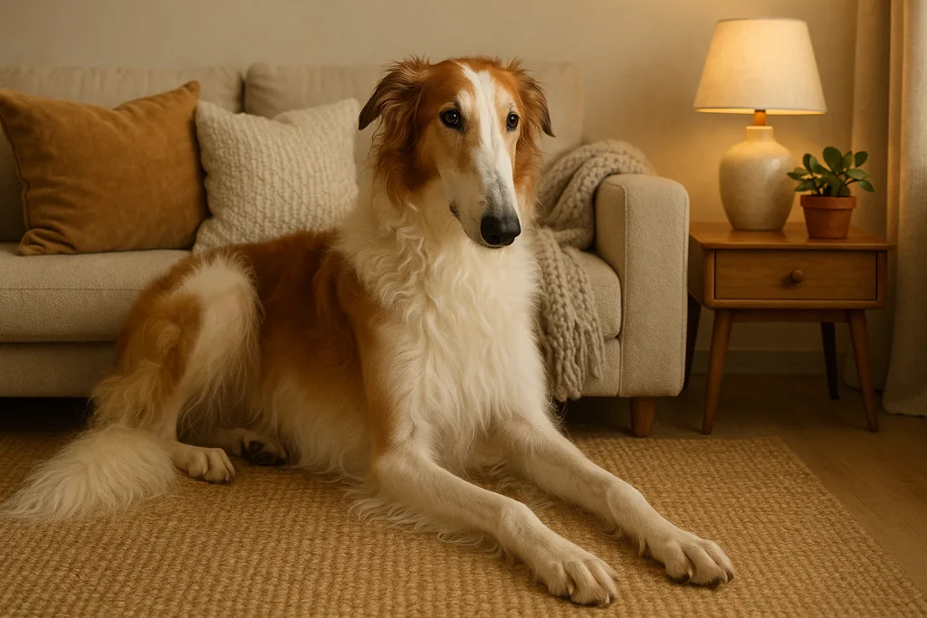 Chien : Photos prix d'un Barzoï malade