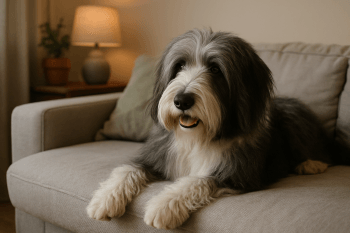 Chien : Photos prix d'un Bearded Collie malade