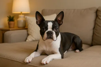 Chien : Photos prix d'un Boston Terrier malade