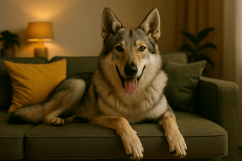 Chien : Photos prix d'un Chien-loup Tchécoslovaque malade