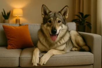 Chien : Photos prix d'un Chien-loup de Saarloos malade