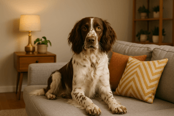 Chien : Photos prix d'un Épagneul Français malade