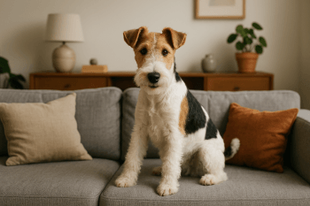 Chien : Photos prix d'un Fox-Terrier à poil dur malade
