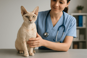 Chat : Photos prix d'un German Rex malade
