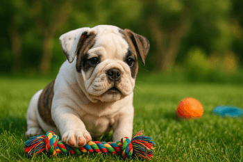 Chiot : Photos d'un Bouledogue Anglais (Bulldog)