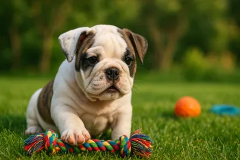 Chiot : Photos d'un Bouledogue Anglais (Bulldog)