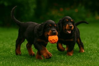 Chiot : Photos d'un Setter Gordon