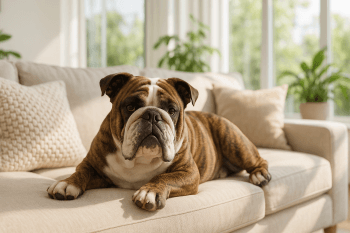 Chien : Photos prix d'un Bouledogue Anglais (Bulldog) malade