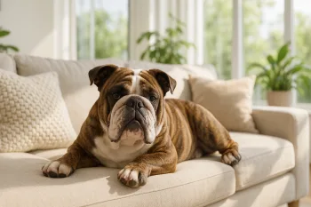 Chien : Photos prix d'un Bouledogue Anglais (Bulldog) malade