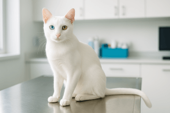 Chat : Photos prix d'un Khao Manee malade
