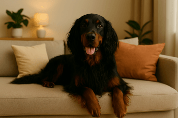 Chien : Photos prix d'un Setter Gordon malade