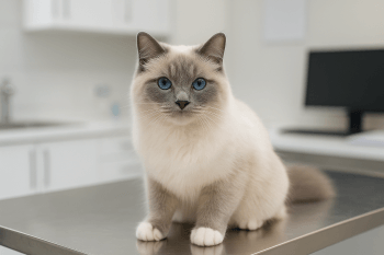 Chat : Photos prix d'un Sacré de Birmanie malade