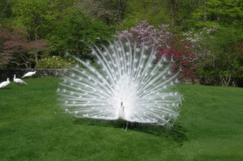 Paon Blanc (Pavo Cristatus Albus)