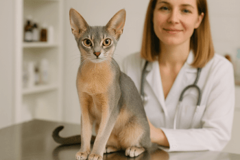 Chat : Photos prix d'un Abyssin malade