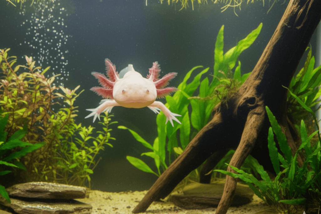 amphibien : Photos d'un Axolotl Albinos