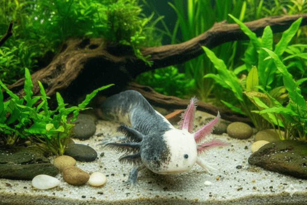 amphibien : Photos d'un Axolotl Chimera