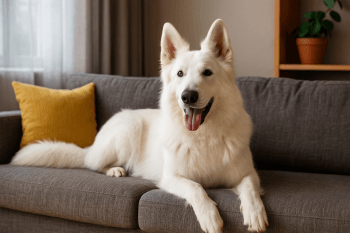 Chien : Photos prix d'un Berger Blanc Suisse malade