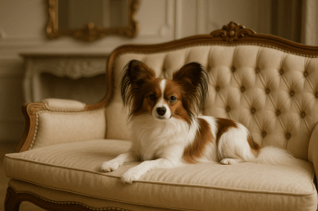 Chien : Photos prix d'un Épagneul Nain Continental malade