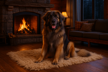 Chien : Photos prix d'un Leonberg malade