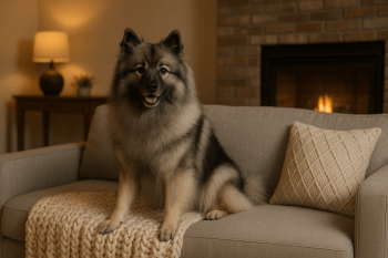 Chien : Photos prix d'un Spitz Loup (Keeshond) malade