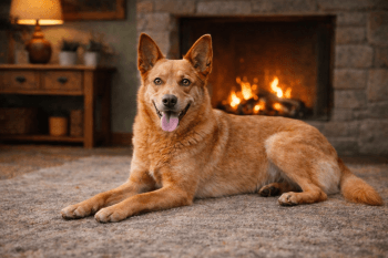 Chien : Photo d'un Australian Kelpie malade