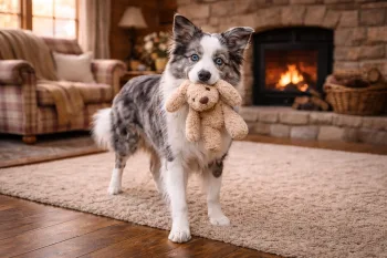 Chien : Photo d'un Border Collie malade