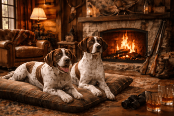 Chien : Photo d'un Braque Français de Type Pyrénées malade