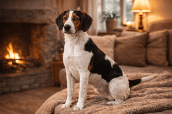 Chien : Photo d'un Chien Courant de Halden malade