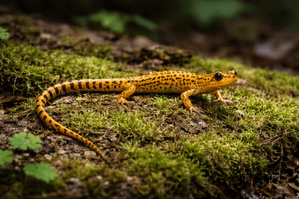 Salamandre Ă Longue Queue (Eurycea Longicauda) : Photo d'un amphibien