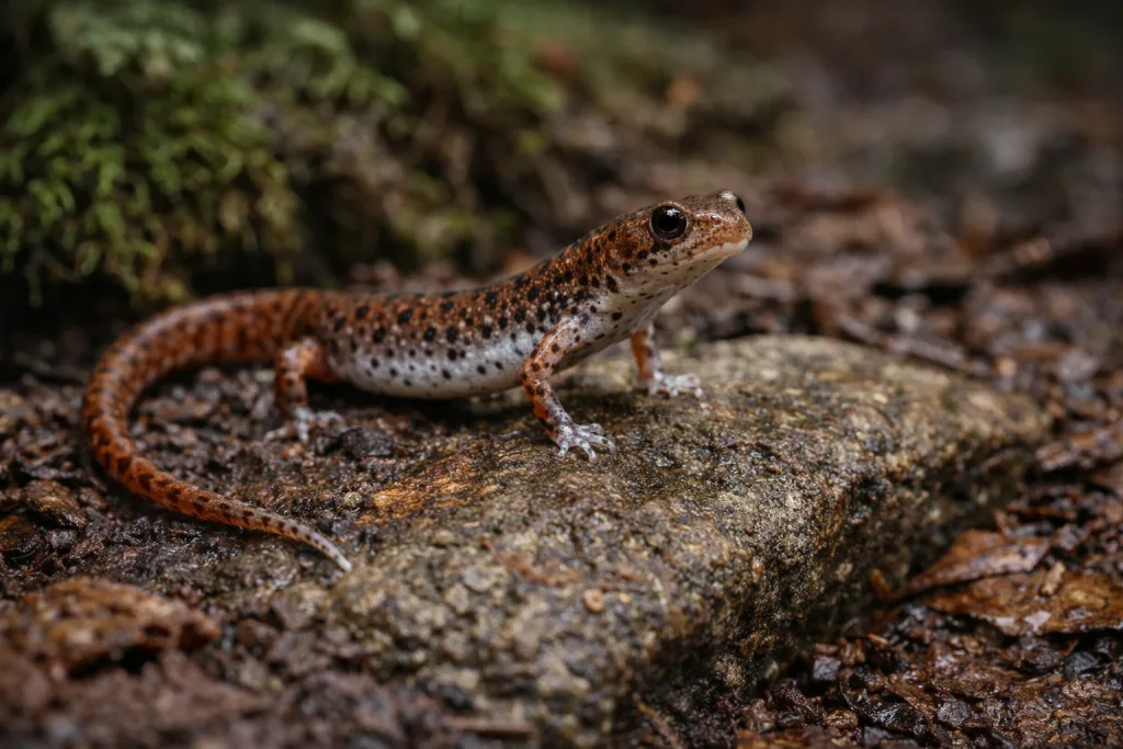 Salamandre à Quatre Orteils (Hemidactylium Scutatum) : Photo d'un amphibien