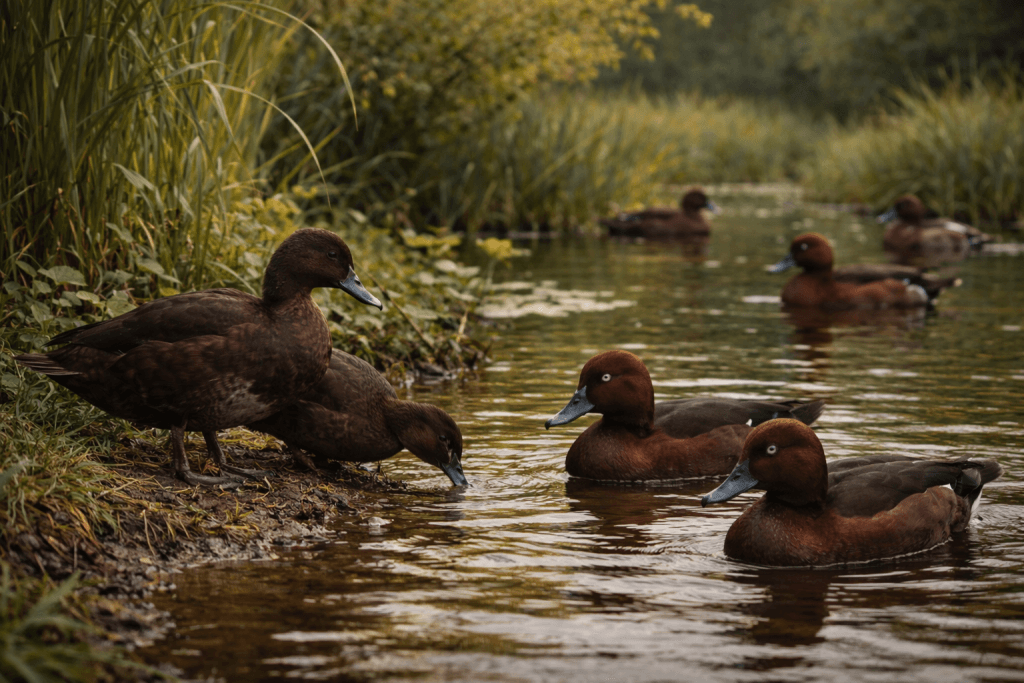 Fuligule Nyroca : Photo d'un canard