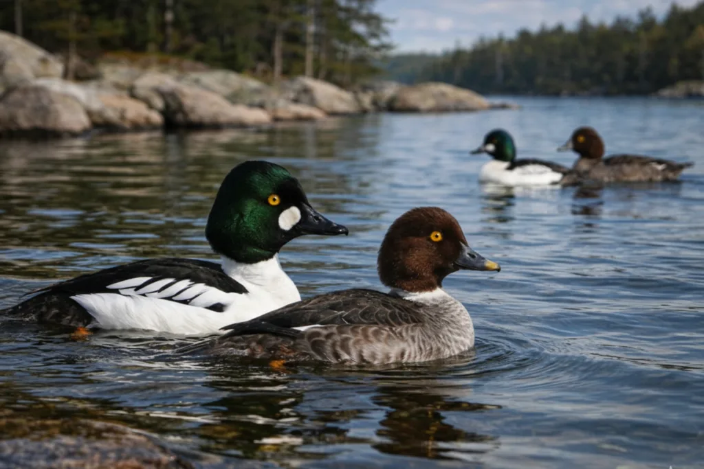 Garrot à Œil d'Or : Photo d'un canard