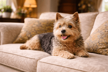 Chien : Photo d'un Norwich Terrier malade