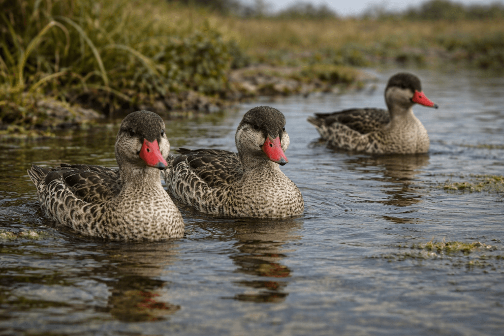 Pilet à Bec Rouge : Photo d'un canard