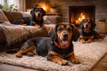 Chien : Photo d'un Basset des Alpes malade
