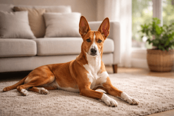Chien : Photo d'un Podenco Canario malade