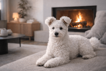 Chien : Photo d'un Pumi malade