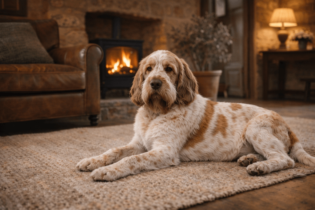 Chien : Photo d'un Spinone malade