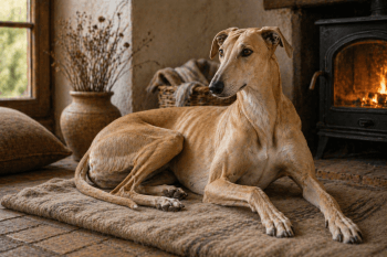 Chien : Photo d'un Lévrier Hongrois malade