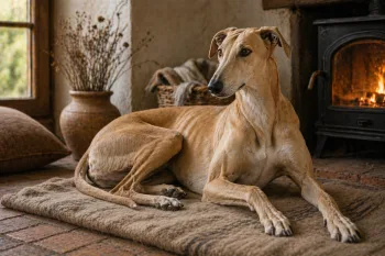 Chien : Photo d'un Lévrier Hongrois malade