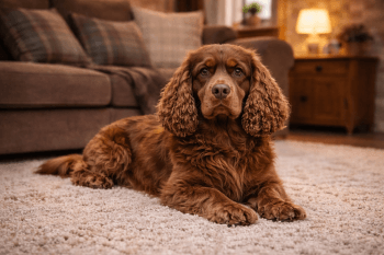 Chien : Photo d'un Sussex Spaniel malade