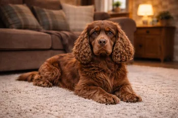 Chien : Photo d'un Sussex Spaniel malade