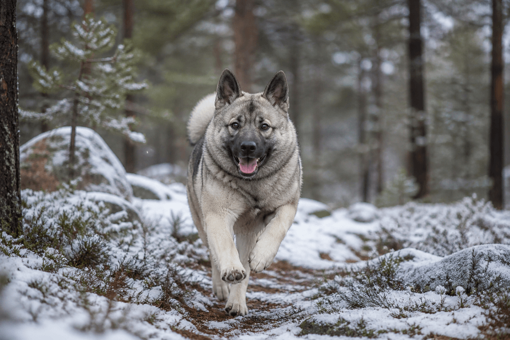 Chien : Photo d'un Chien d'Ălan NorvĂ©gien Gris